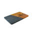 Planche rectangulaire en marbre et bois d'acacia-99447372