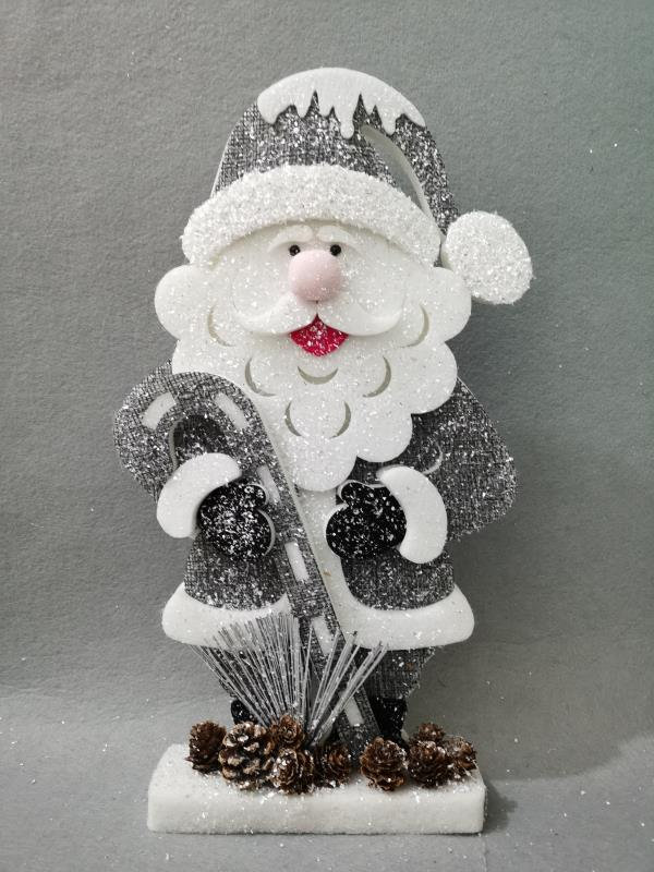 PVC No Holiday Shaped Ornament, 34 cm x 5cm x 18cm, White