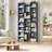 Beetner 71.3''H 8-Tier Cube Bookcase, Media Storage Shelves (Adjustable Shelves)-2070422438