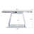 55.9" Modern Luxe Full-Body Mirror Entryway Table With Trapezoid Base – 360° Reflective Console Table, Sturdy Wooden Frame, Scratch-Resistant Design & Open Storage For Hallway, Living Room, Staircase