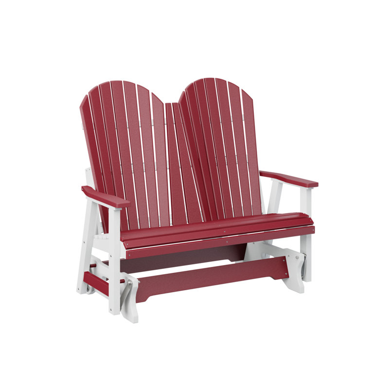 Fauteuil oscillant double Comfo, Rouge écarlate / blanc