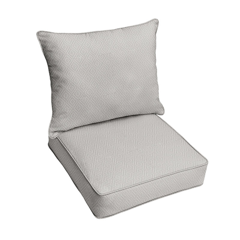 Retain Sunbrella Outdoor 5'' Lounge Chair Seat / Back Cushion, 30" W x 27" D, Beige