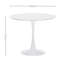 Delran Round Metal Base Dining Table-1005029415