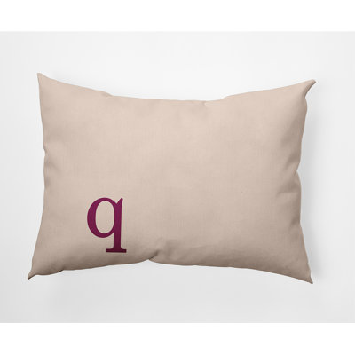 Modern Monogram Indoor/Outdoor Throw Pillow