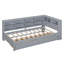 Lit de jour en bois avec 2 tiroirs, lit de jour avec tablette de rangement et ports de chargement USB-548752490