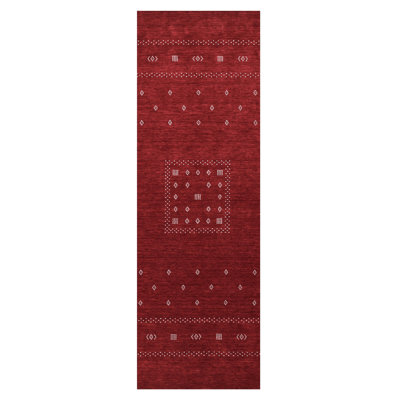Simi Hand-Woven Geometric Cotton Wool Rug