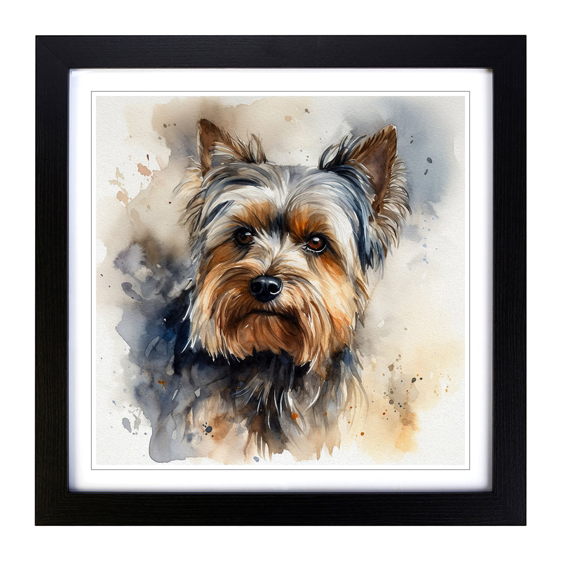 Single Picture Frame Print on Wood, Black Framed