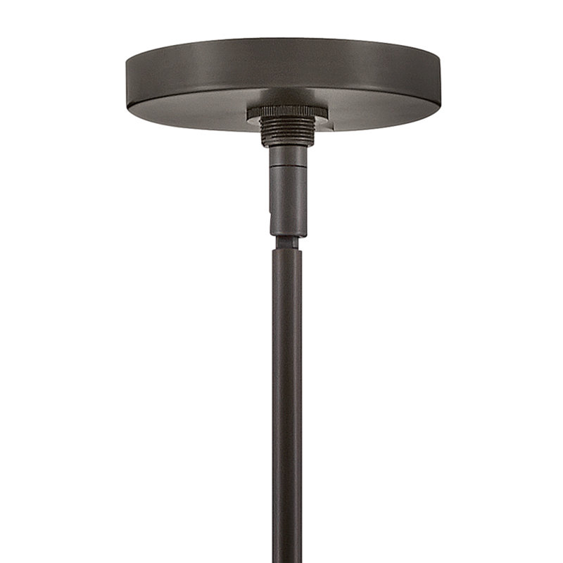 Cosette Sleek Black Oxide LED Pendant with Crystal-Cut Shade