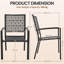 Stackable Outdoor Patio Dining Armchair