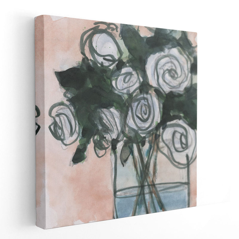 Floral Bunch I - reproduction d'art sur toile, H 16 po x l 16 po