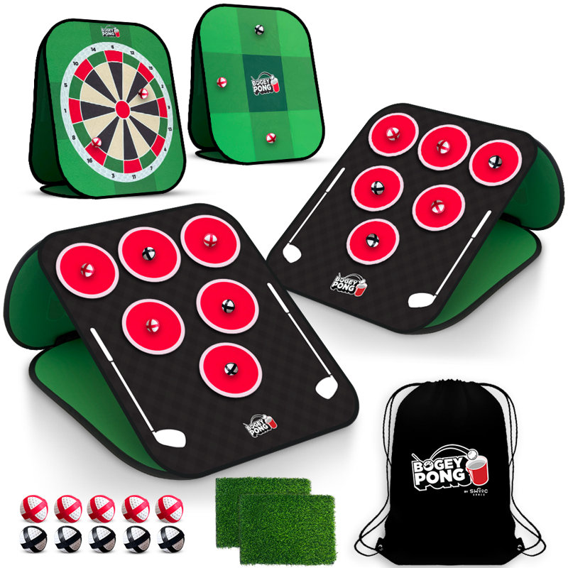 Bogey Pong | Jeu de golf 3-en-1 Backyard Pong