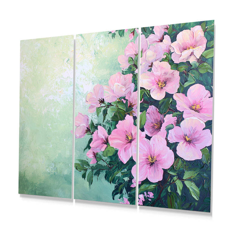 Ensemble de salon Spring Symphony Of Violets, H 28 po x l 36 po, Impression sans cadre en métal, Ne s’applique pas
