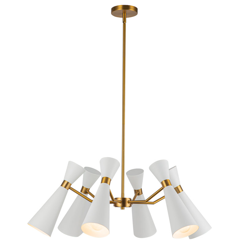 Lustre 32 po Blake, Blanc, Blanc