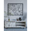 Meuble télé moderne avec marbre Ephesus, 47 po x 19 po x 14 po | 100% panneau de particules enduit de mélamine, épaisseur: 0,7 pouce | Fixation murale, tablettes multiples | Conception élégante et fonctionnelle pour les salons et les espaces de divertissement-594656574