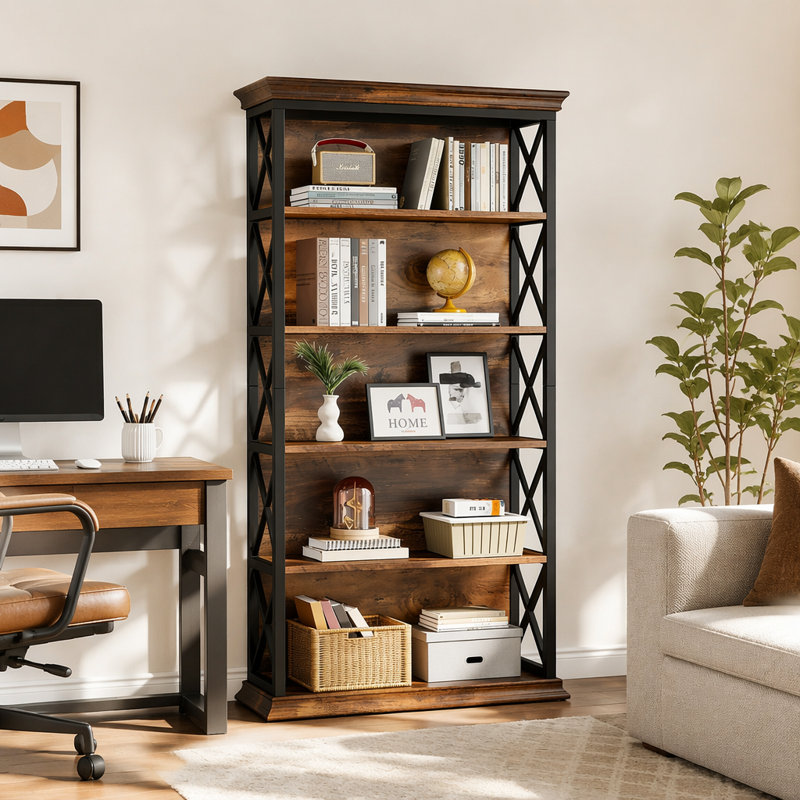 Stylish Shelf,Spacious Bookcase,Modern Style Bookshelf