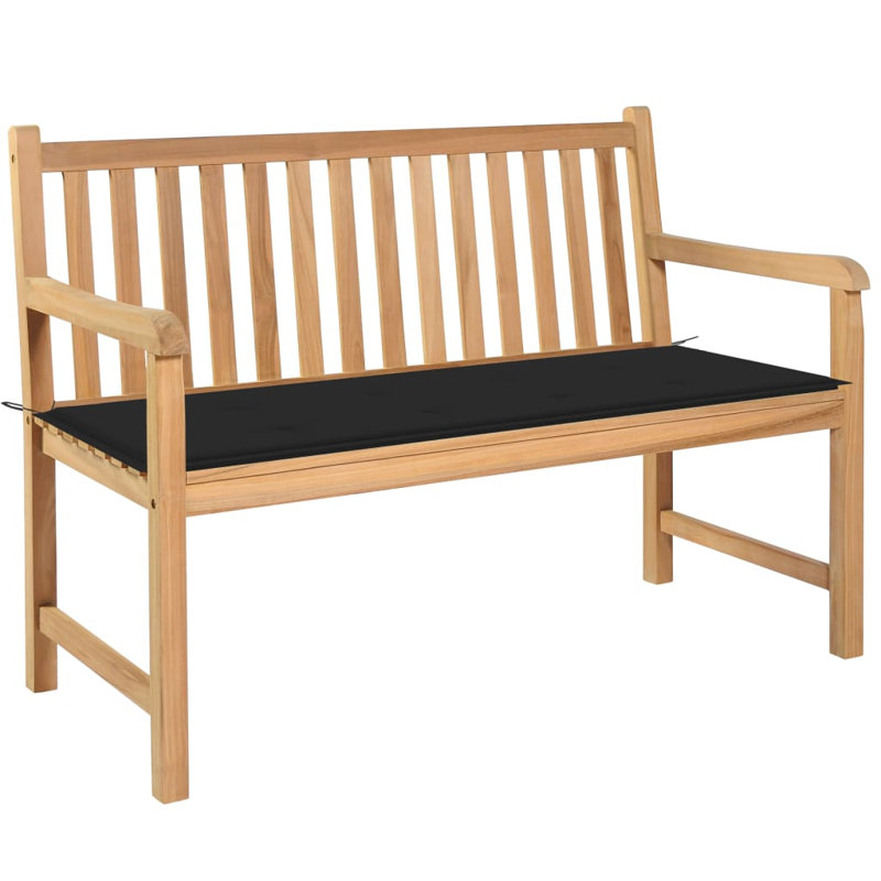Banc de jardin en bois Byadbo, Noir