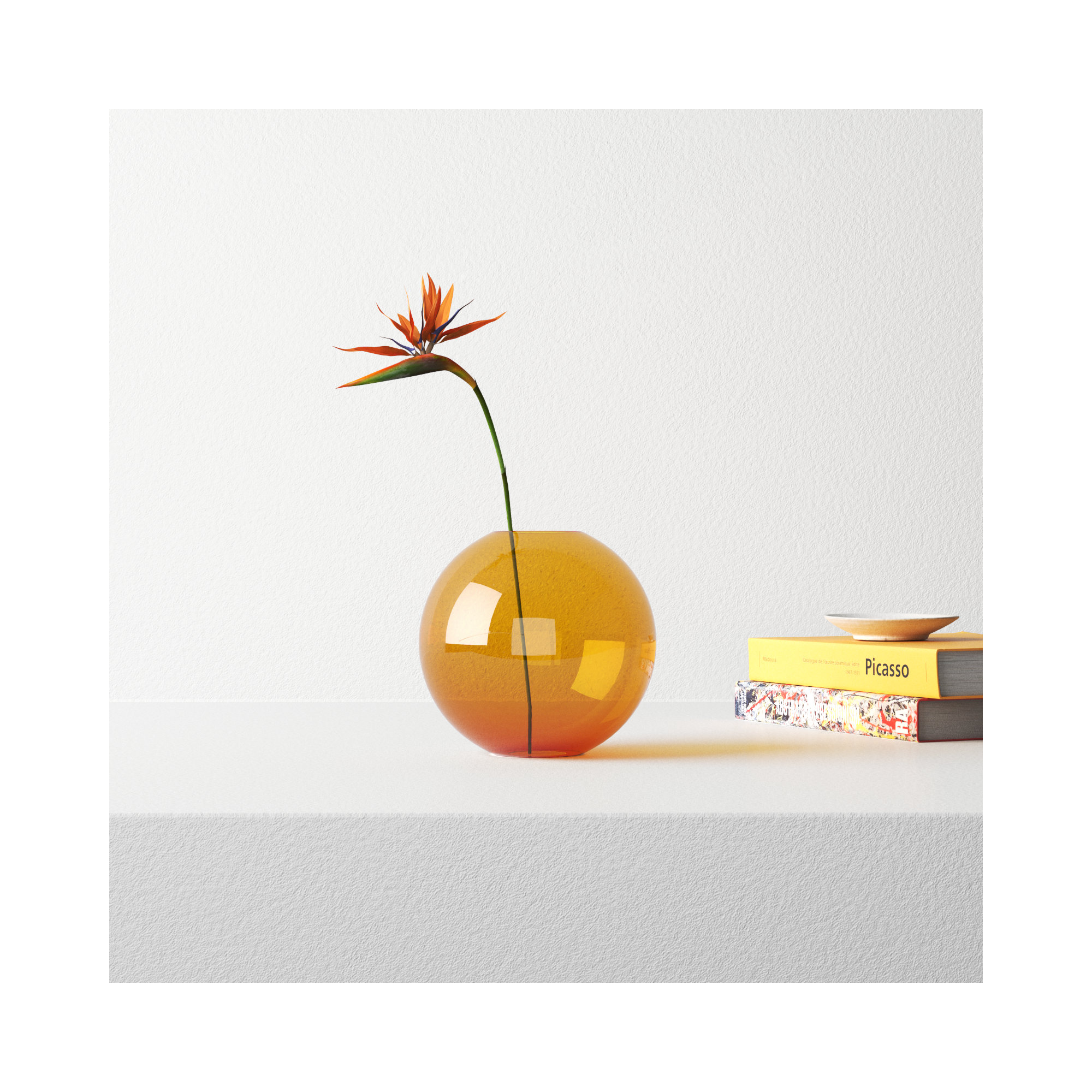 Janeisy 7'' Handmade Glass Table Vase