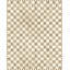 Mocha Checkered Washable Rug-701005305