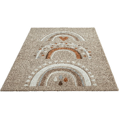 Power Loom Beige Rug