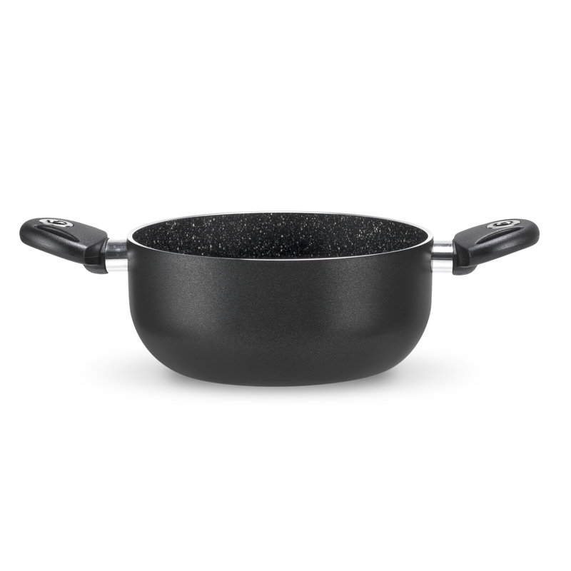 Biostone 4 - Piece Non-Stick Cookware Set, Black
