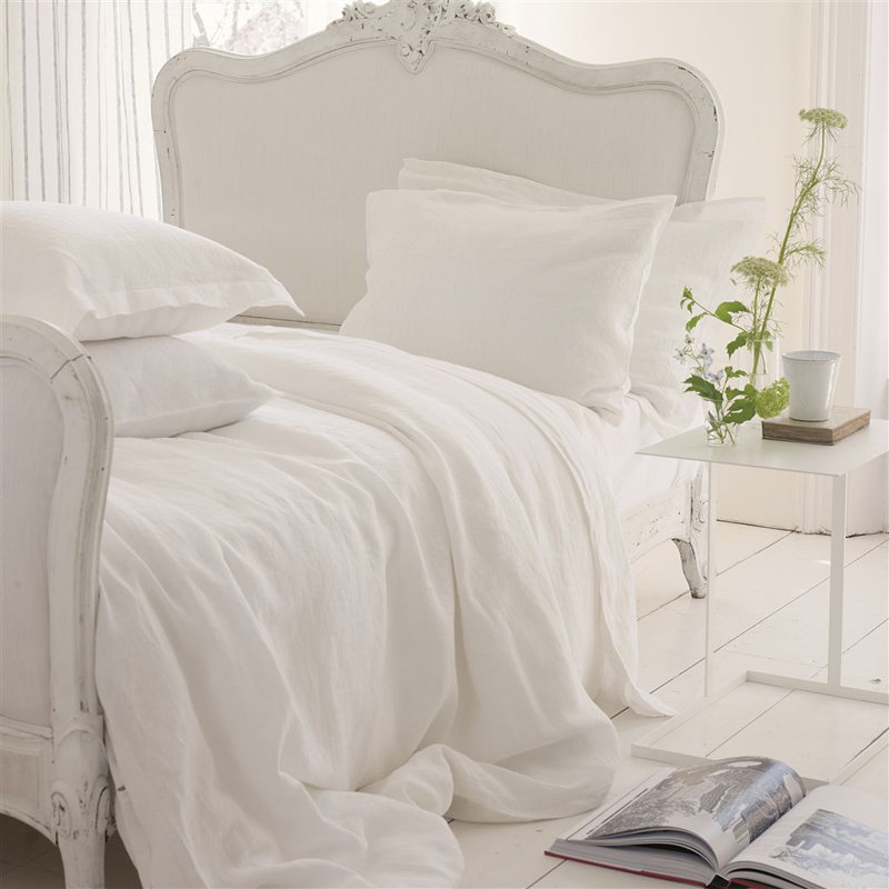 Biella Alabaster Duvet Cover , Queen Duvet Cover