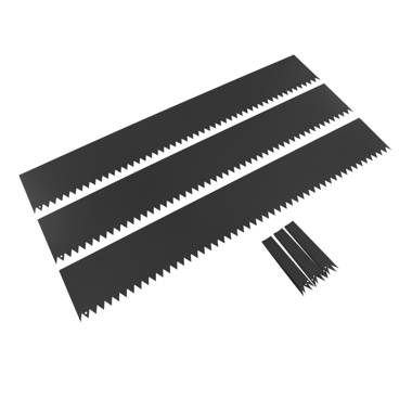 8.4'' H x 40'' W Black Metal Lawn Edging