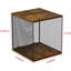 1 cube de rangement pour disques vinyles, caisse et porte-disques en vinyle rétro et durable, boîte de rangement de disques modulaire empilable