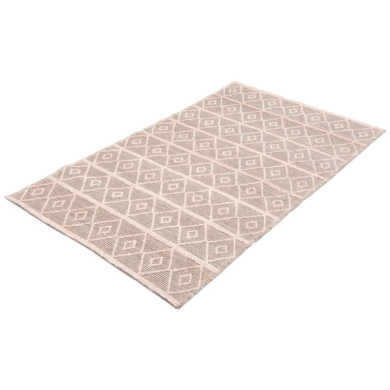Tapis rose 4 pi 11 po x 8 pi 1 po Delos One-of-a-Kind Delos