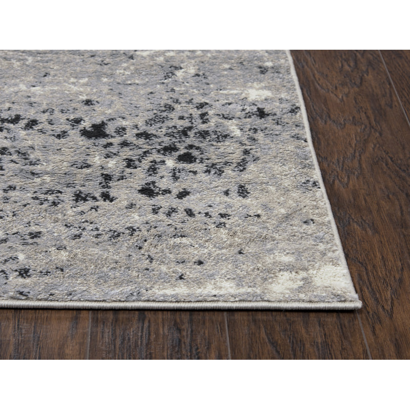 Tapis gris area Lanette, Rectangle 8 pi x 10 pi