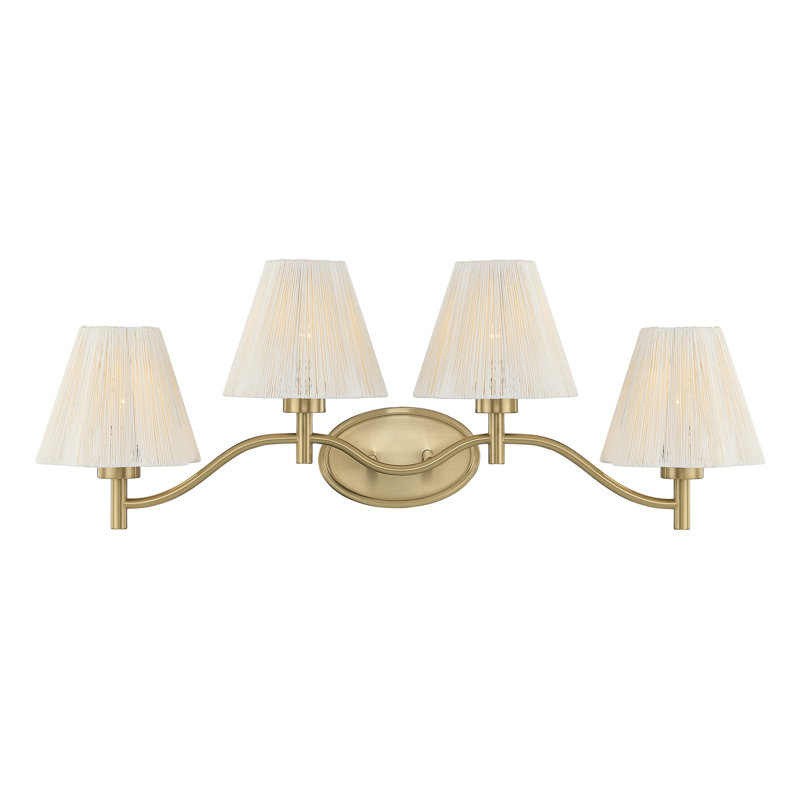 Rosa 2-Light Bathroom Vanity Light in Noble Brass by Breegan Jane, 4