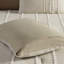 Literie 100% coton teint - rayures taupe, lavable à la machine, édredon confortable / grand doux et blanc-118022787