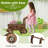 Syndra Wood Wheelbarrow Planter