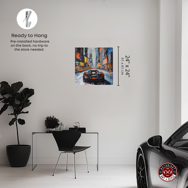 «Notoriart Blast The Speakers», art mural sur toile 1 pièce, Toile tendue, H 40 po x l 40 po