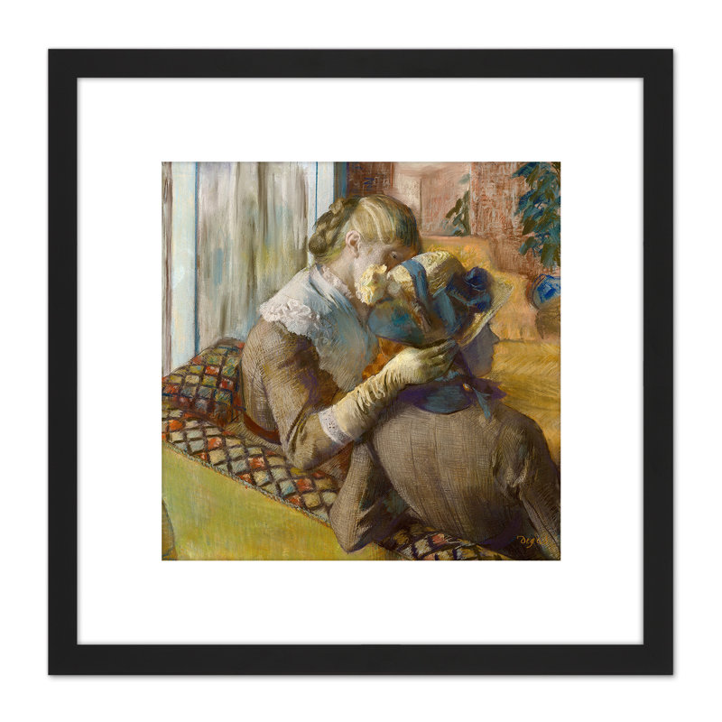 At The Milliner's Pastel by Edgar Degas - Single Picture Frame Print