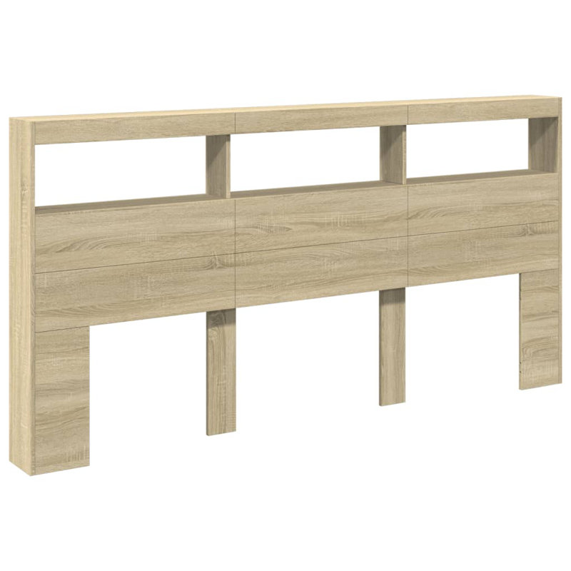 Cedria Headboard, Emperor - 200 x 200 cm, Sonoma Oak
