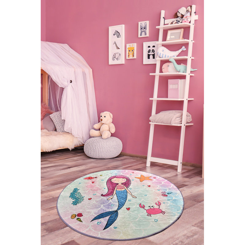 Shag Area Rug, Round 140cm