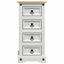 35cm W Solid Wood Bedside Table