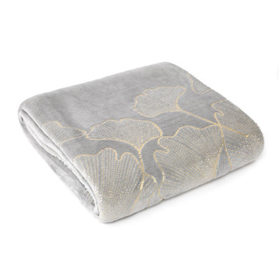 Buckthorn Plain Weave / Muslin Throw Blanket