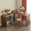 Bureau en L en noyer avec armoires de rangement-1745593611