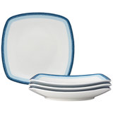 Noritake Colorscapes Layers Square Dinner Plates, 10-3/4"