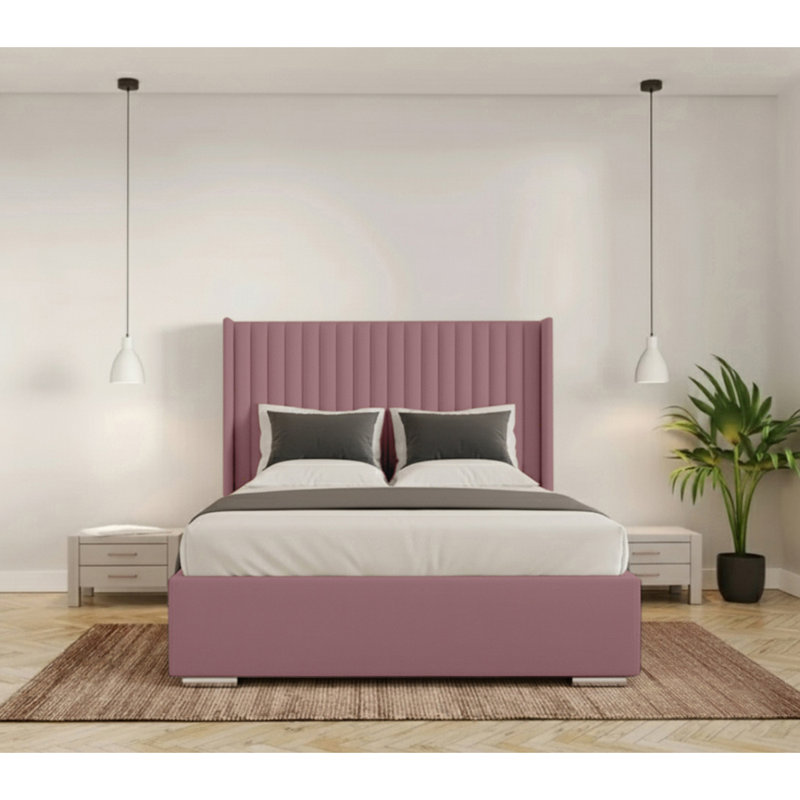 Chanteria Upholstered Bed, Small Double (4'), Lilac