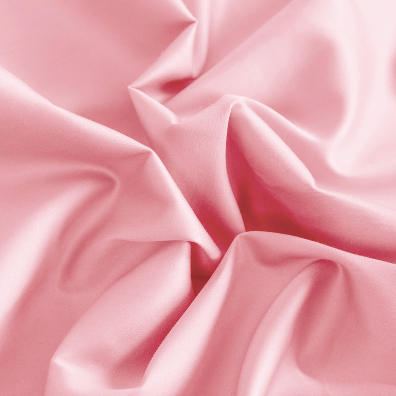 Cotton Sham Set, Queen, Pink