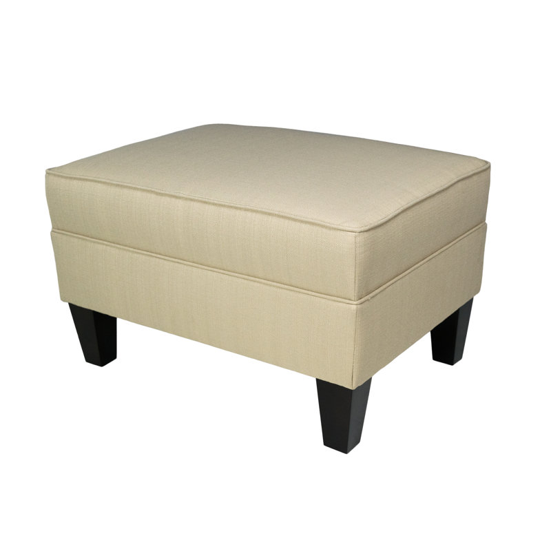 Kwong Upholstered Ottoman, Beige