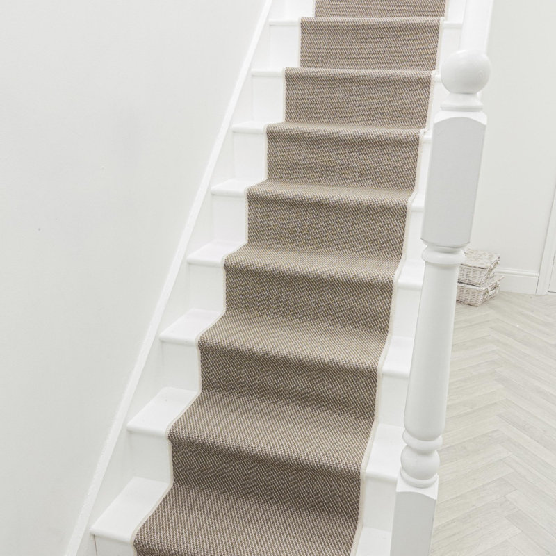 Stair Runner Solid Colour Flatweave Area Rug, Runner 60 x 600 cm