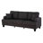 84" Modern 3-Seat Upholstered Square Arm Sofa with Cup Holders, Pockets, and USB Prots-353021196