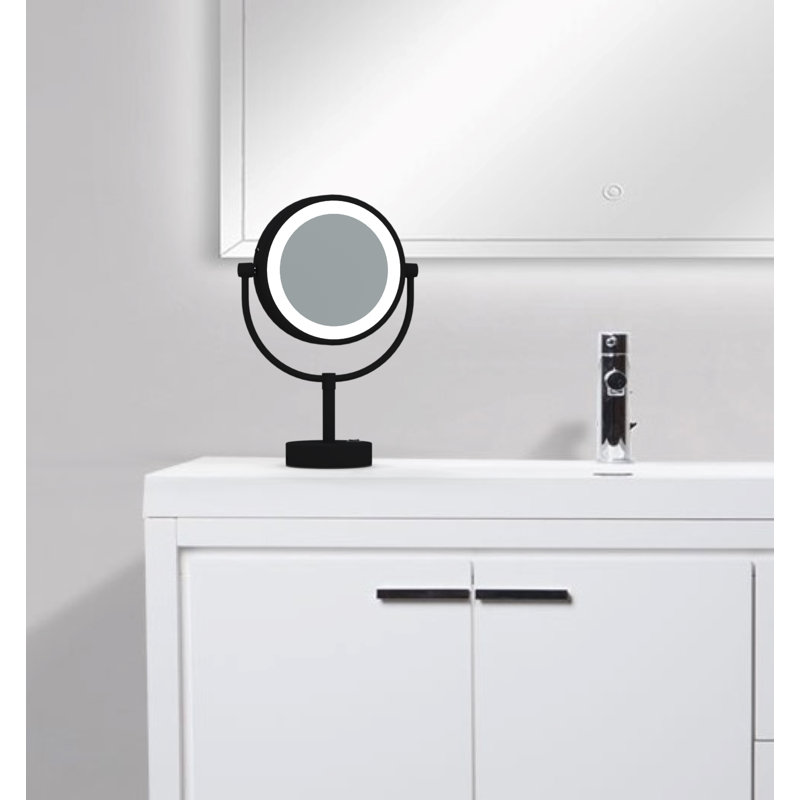 Miroir sur pied Neo Modern, Noir mat