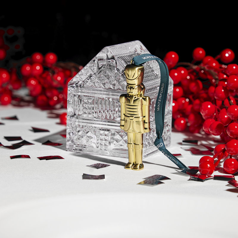 Christmas Nutcracker Golden Ornament