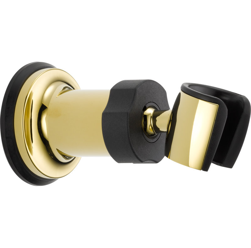Universal Showering Components Adjustable Wall Mount, Brilliance Polished Brass
