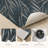 Tropical Leaf Non-Slip Washable Kitchen Mats