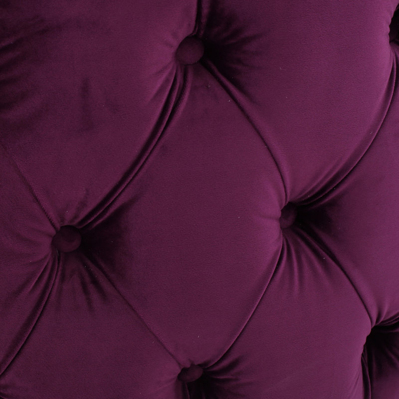 Velours fuchsia avec siège confortable et confortable pour l'intérieur de la maison